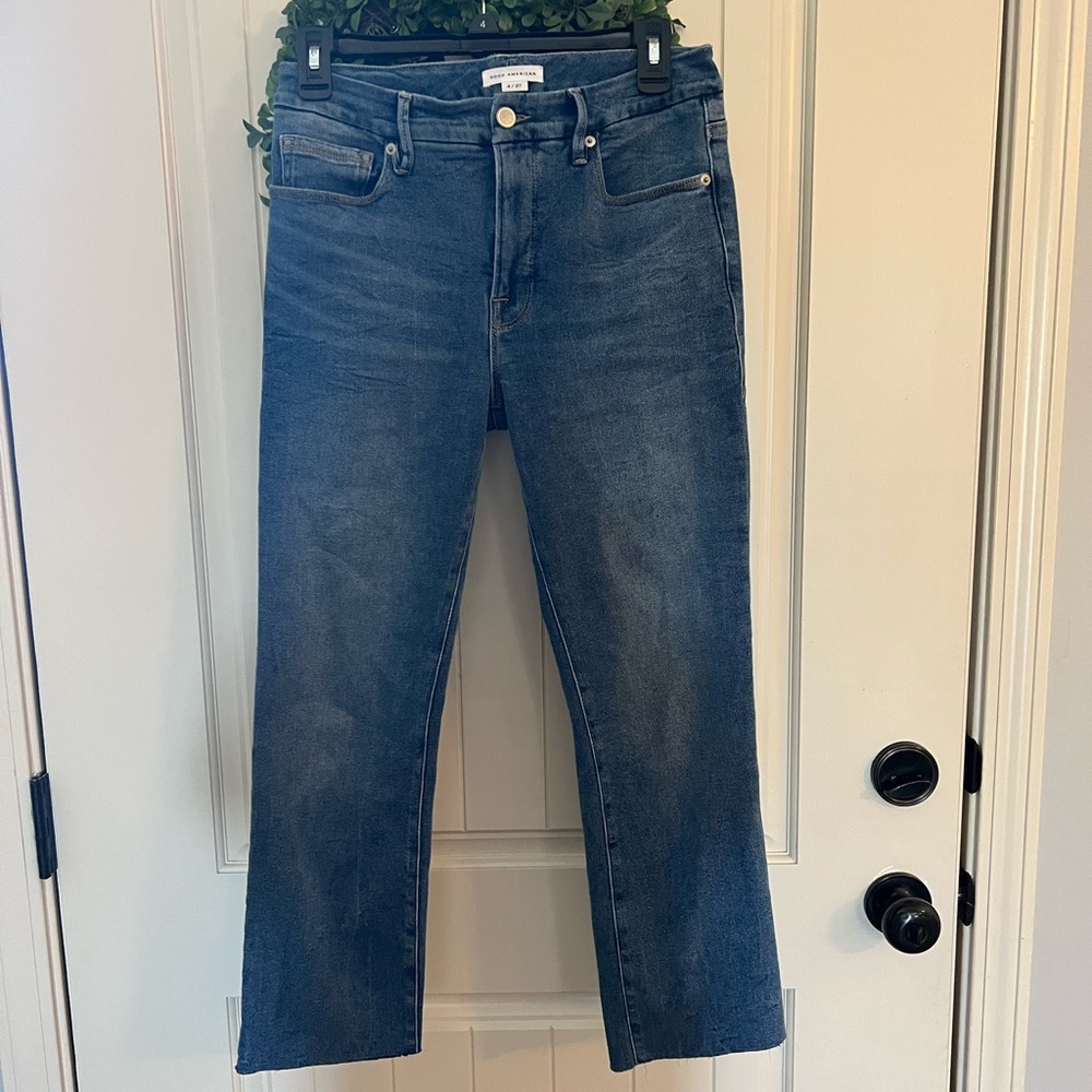 Good American straight leg jeans